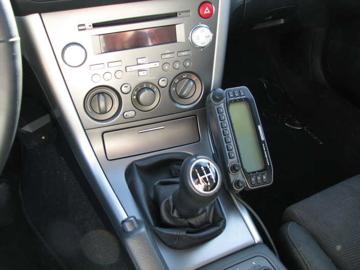 Control head when it is mounted